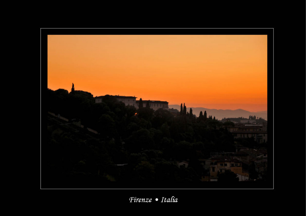 Sonnenuntergang über Florenz