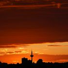 Sonnenuntergang über Frankfurt