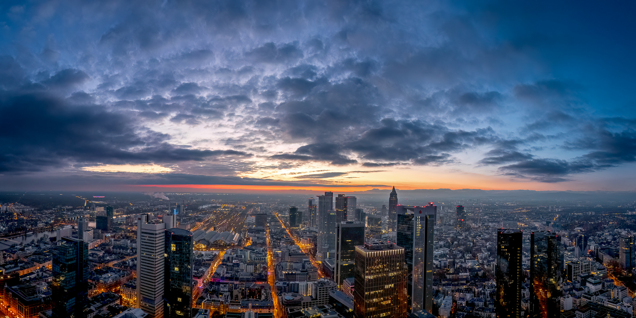 Sonnenuntergang über Frankfurt 2