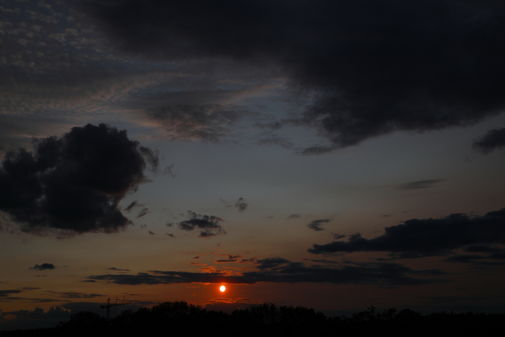 Sonnenuntergang über Frankfurt