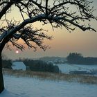 Sonnenuntergang über Freiamt-Mußbach