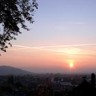 Sonnenuntergang über Freiburg