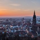 Sonnenuntergang über Freiburg