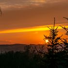 Sonnenuntergang über Freital