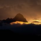 Sonnenuntergang über Garmisch-Partenkirchen