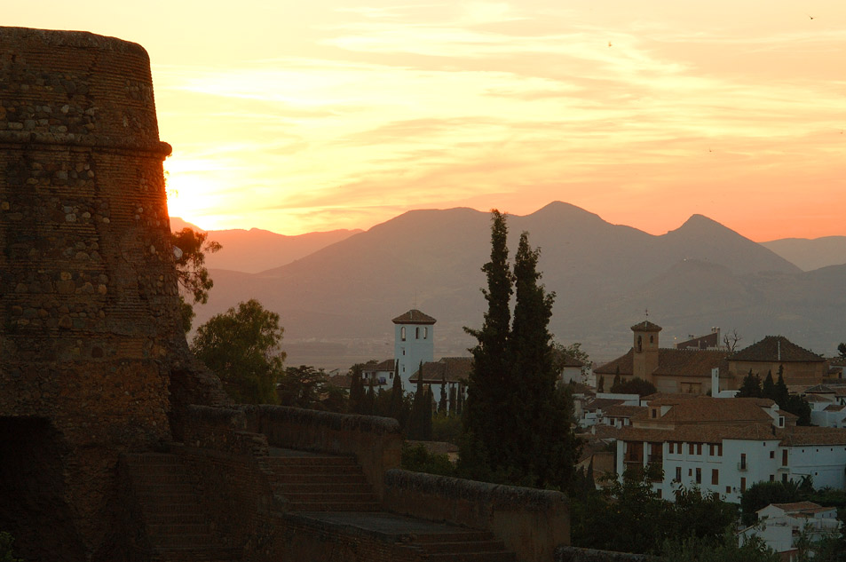 Sonnenuntergang über Granada