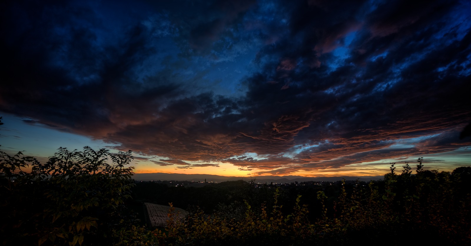 Sonnenuntergang über Graz