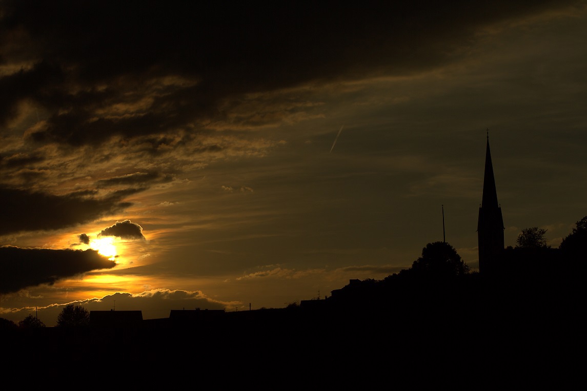 Sonnenuntergang über Greimharting