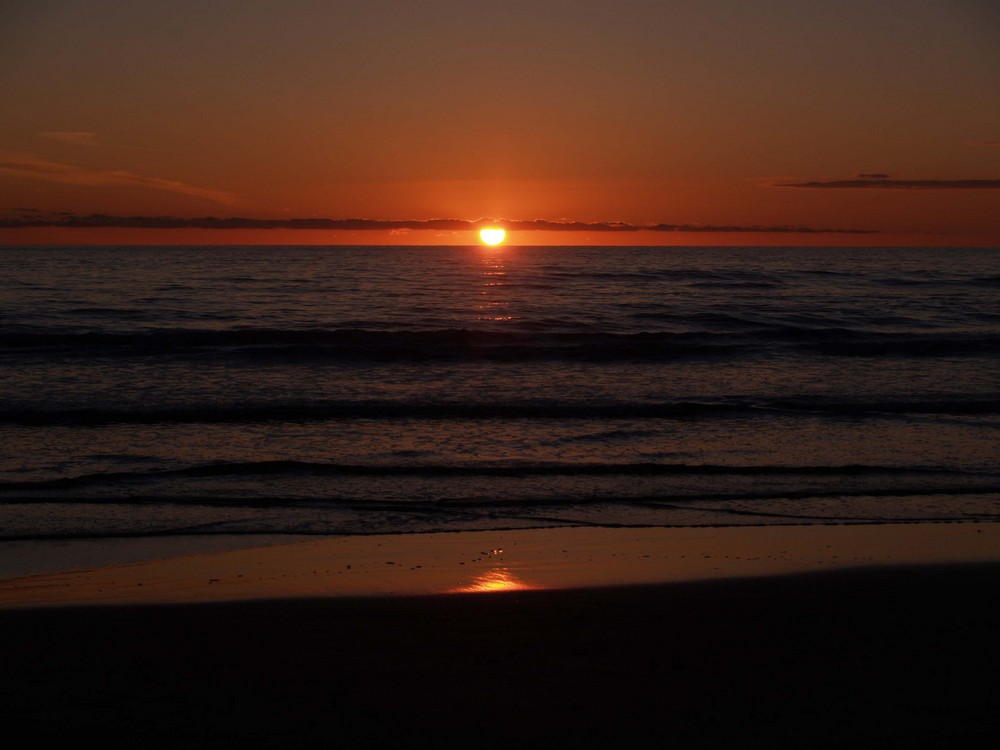 Sonnenuntergang über Grönhöj