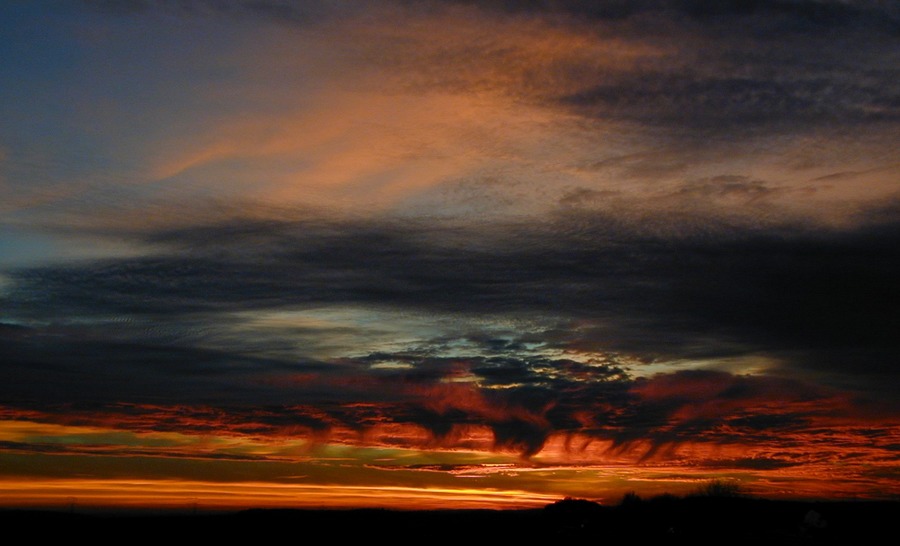 Sonnenuntergang über Grombach