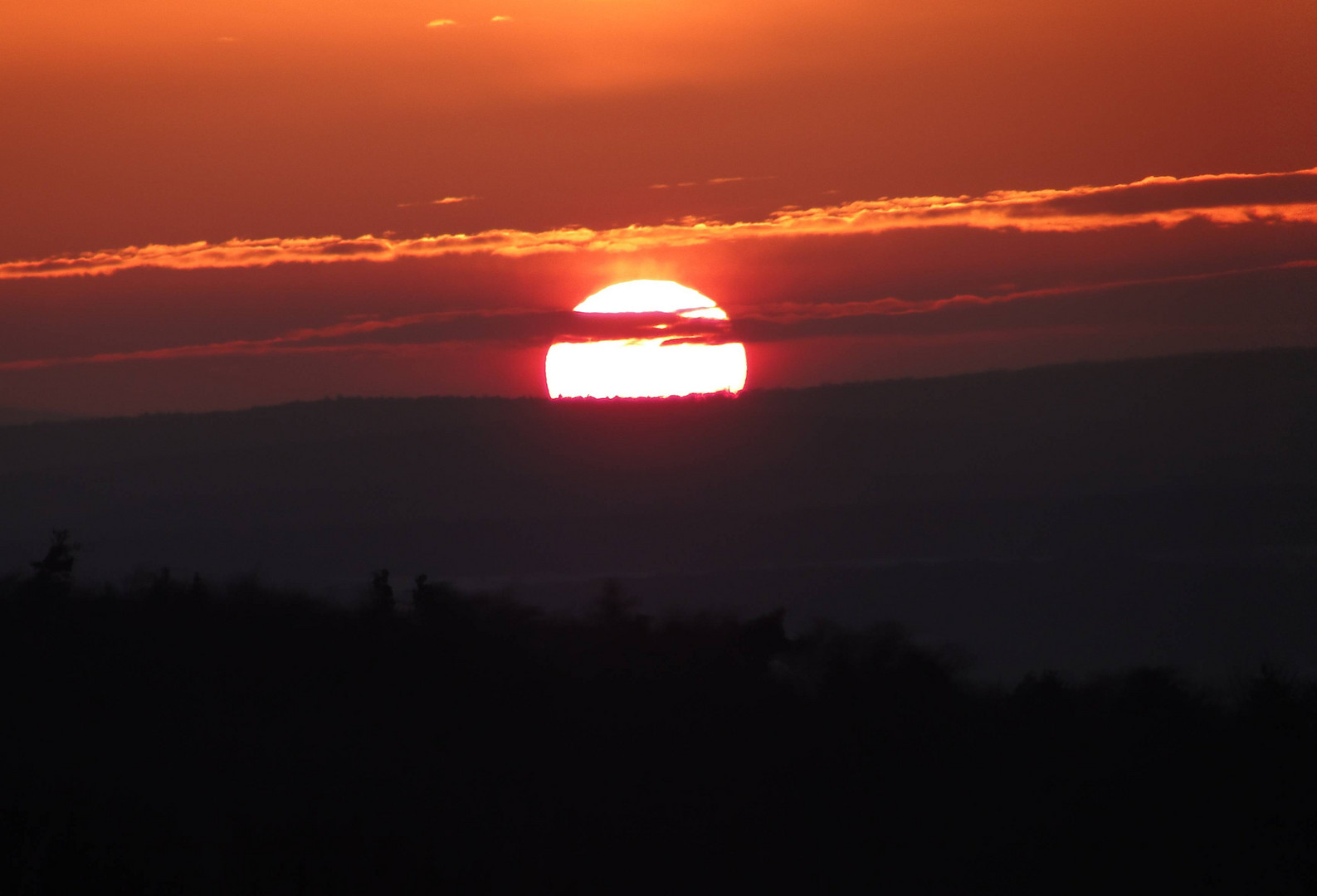 Sonnenuntergang über Haibach