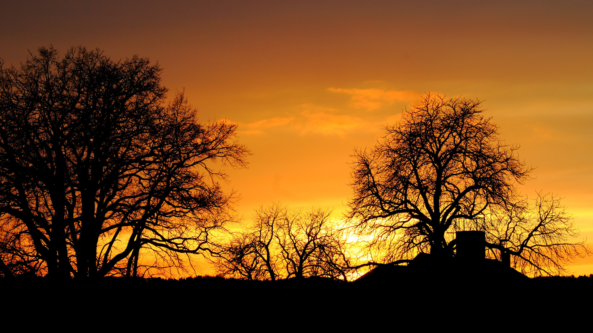 Sonnenuntergang über Haldensleben