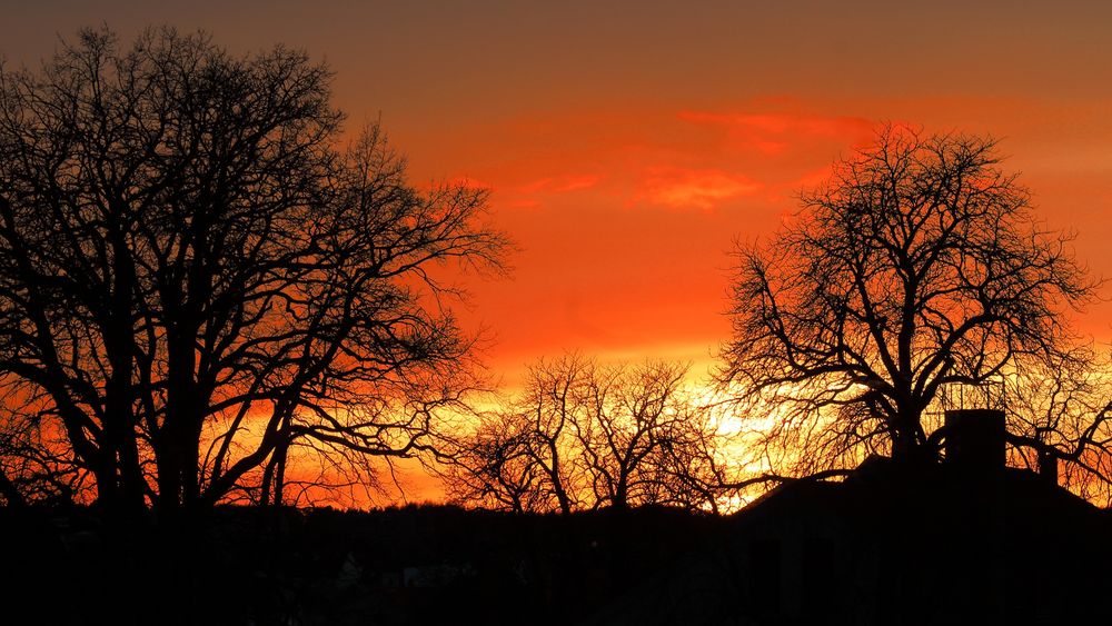 Sonnenuntergang über Haldensleben(10 min später)