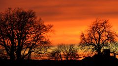 Sonnenuntergang über Haldensleben(weitere 10 min später)