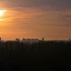 Sonnenuntergang über Halle Neustadt