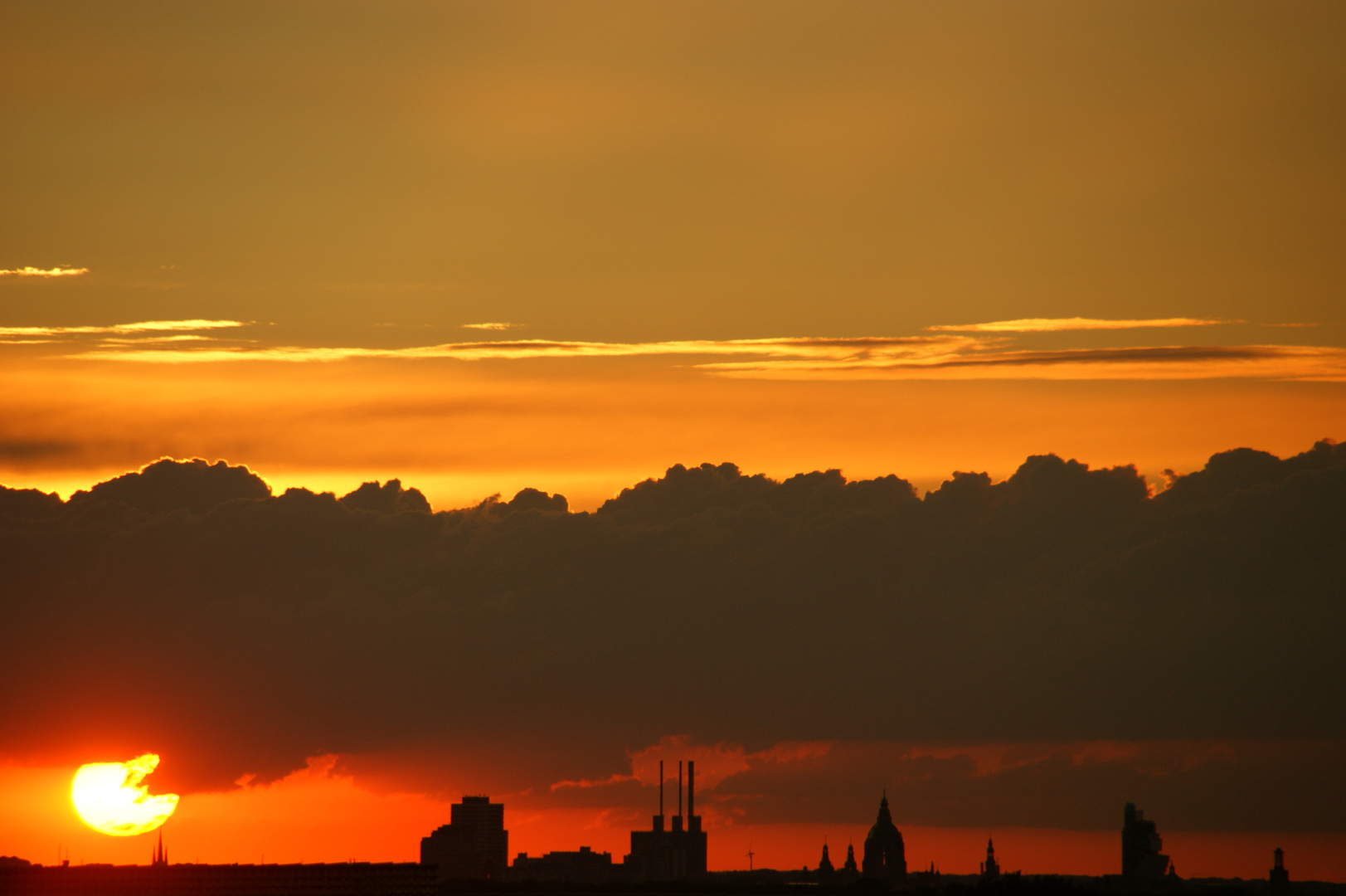 Sonnenuntergang über Hannover