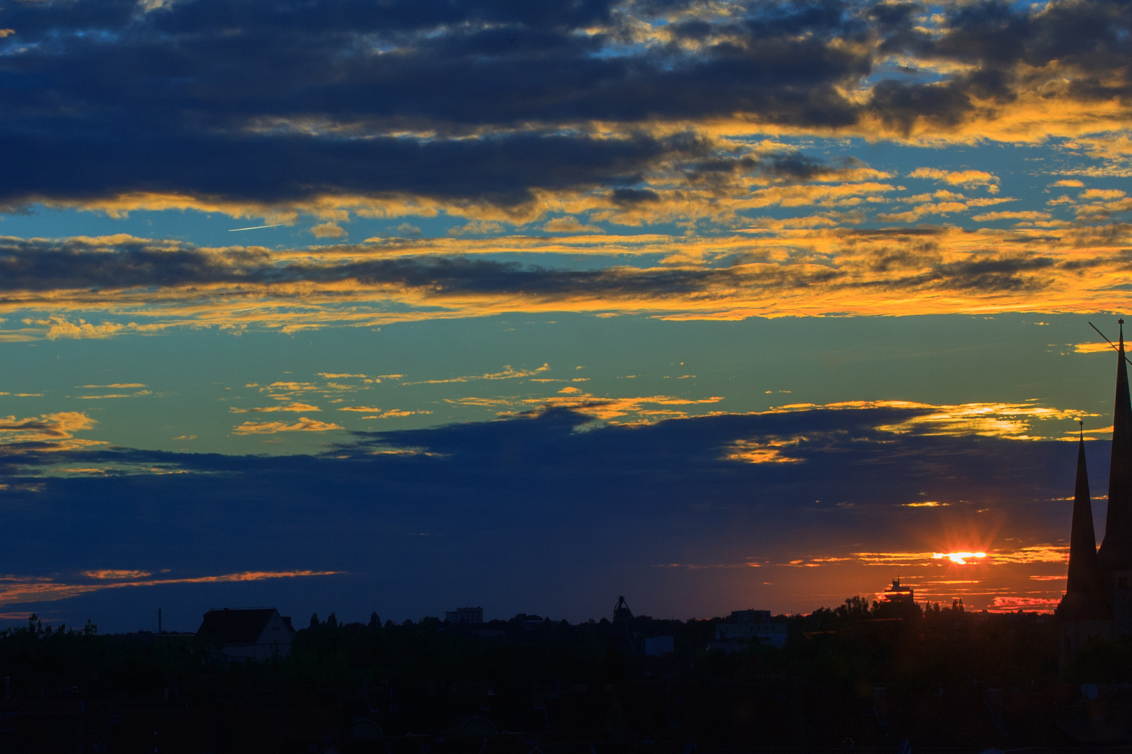 Sonnenuntergang über Hannover