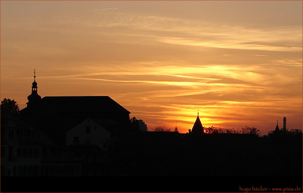 Sonnenuntergang über Heidelberg