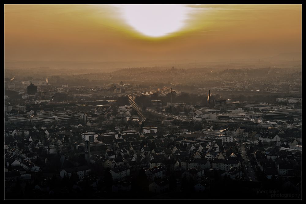 Sonnenuntergang über Heilbronn