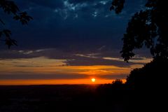 Sonnenuntergang über Heilbronn