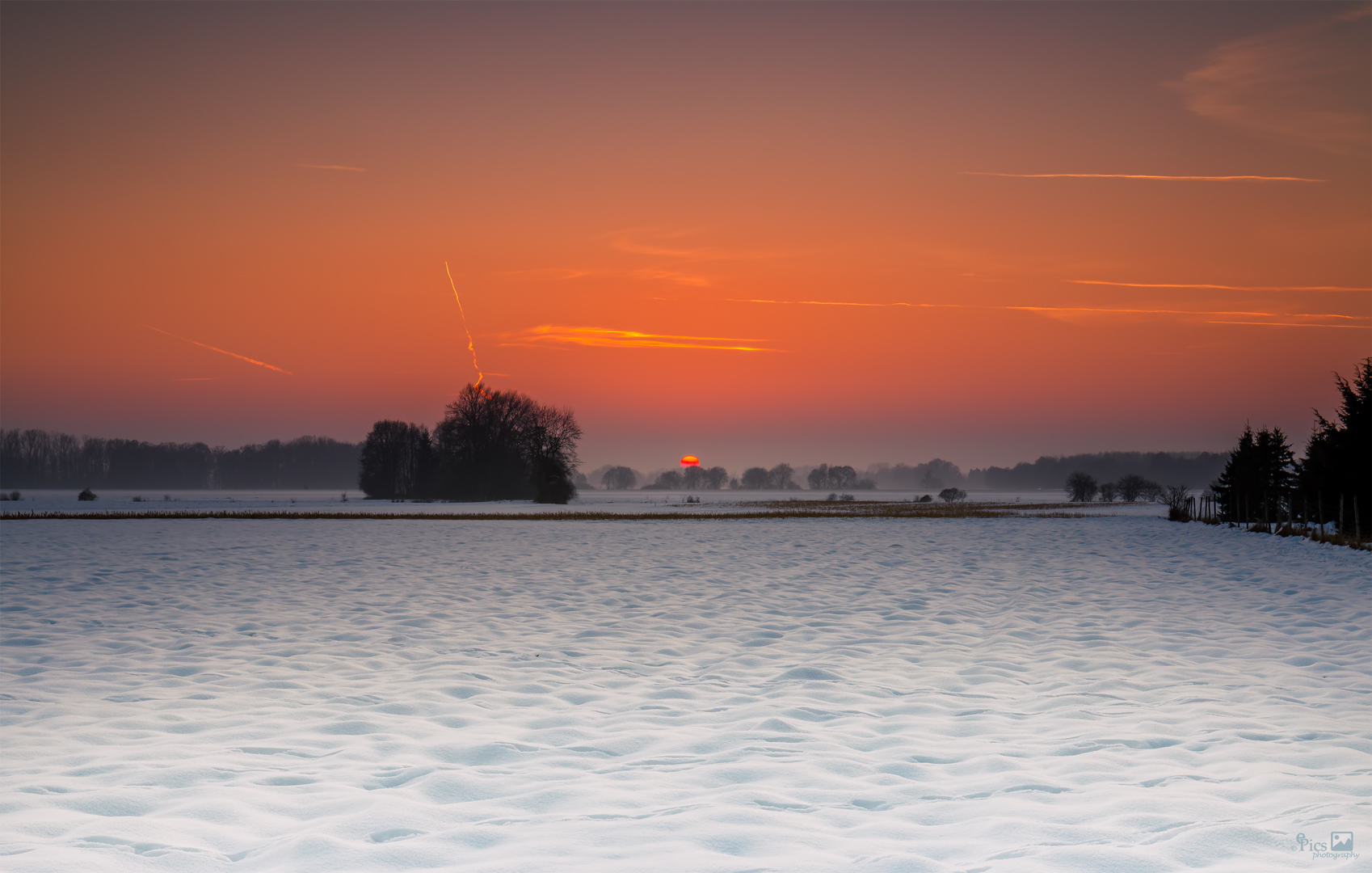 Sonnenuntergang über Hengersberg - Bayern675