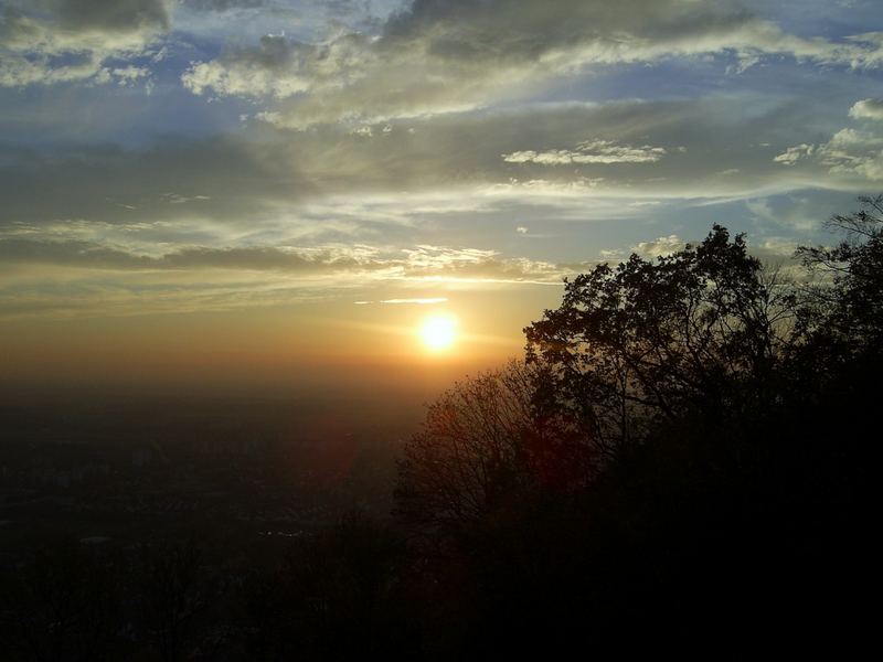 Sonnenuntergang über Heppenheim