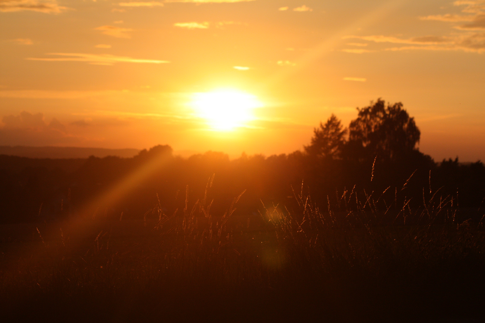 Sonnenuntergang über Hiddenhausen/Herford