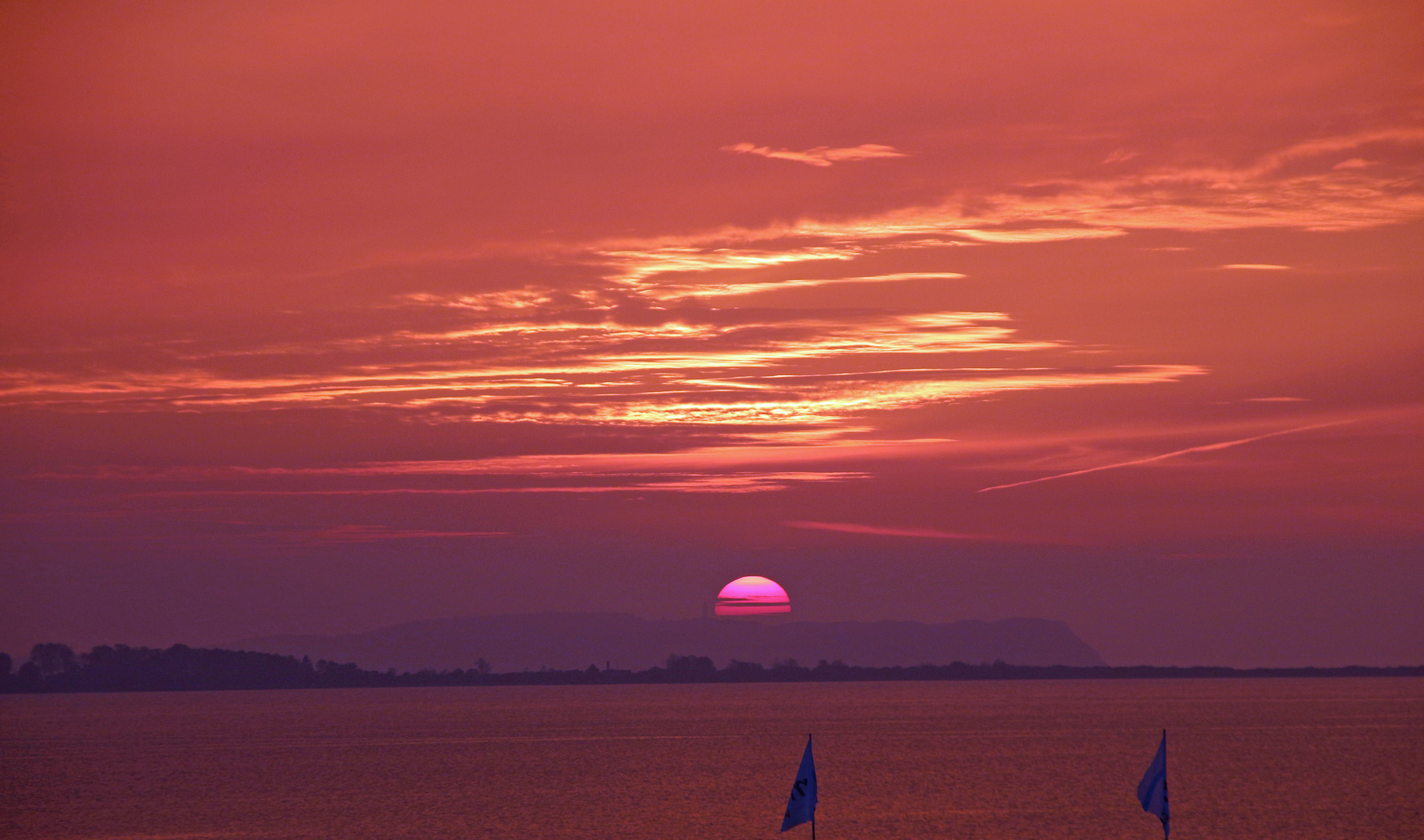 Sonnenuntergang über Hiddensee