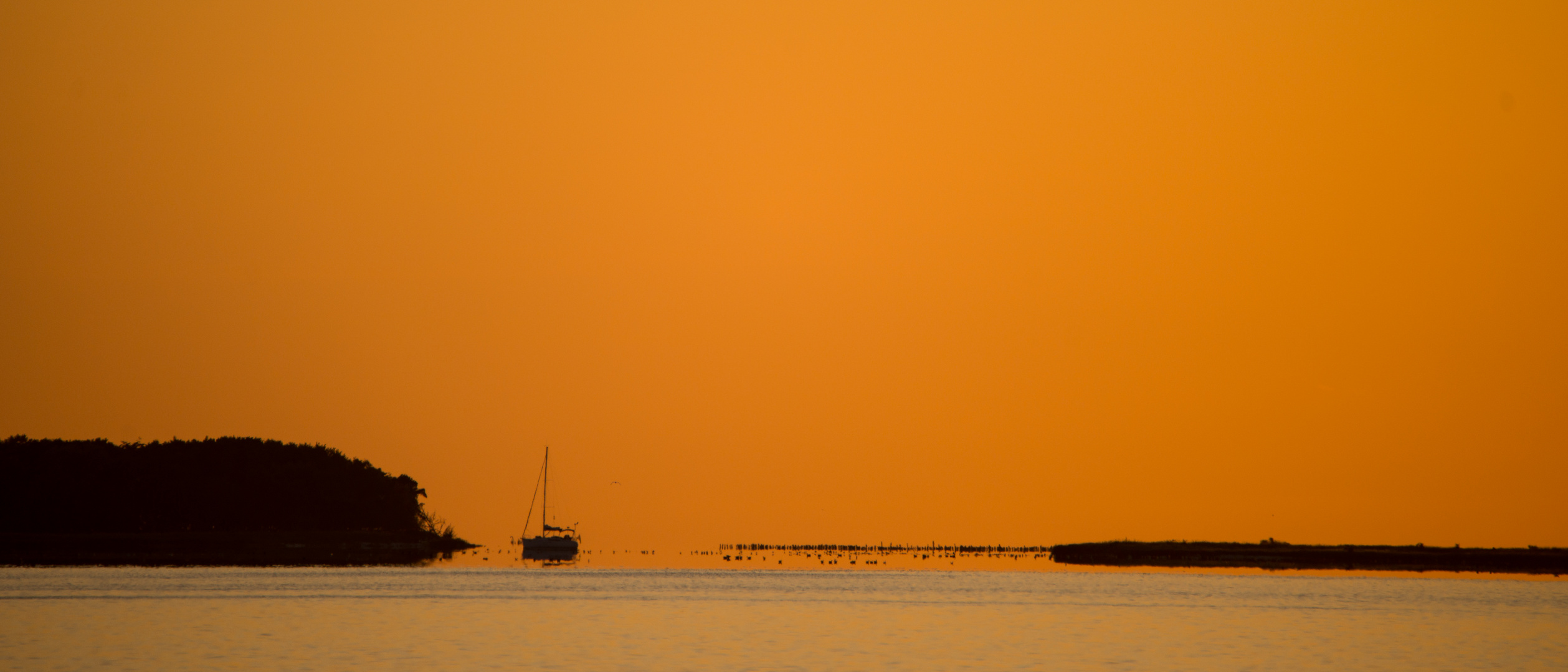 Sonnenuntergang über Hiddensee