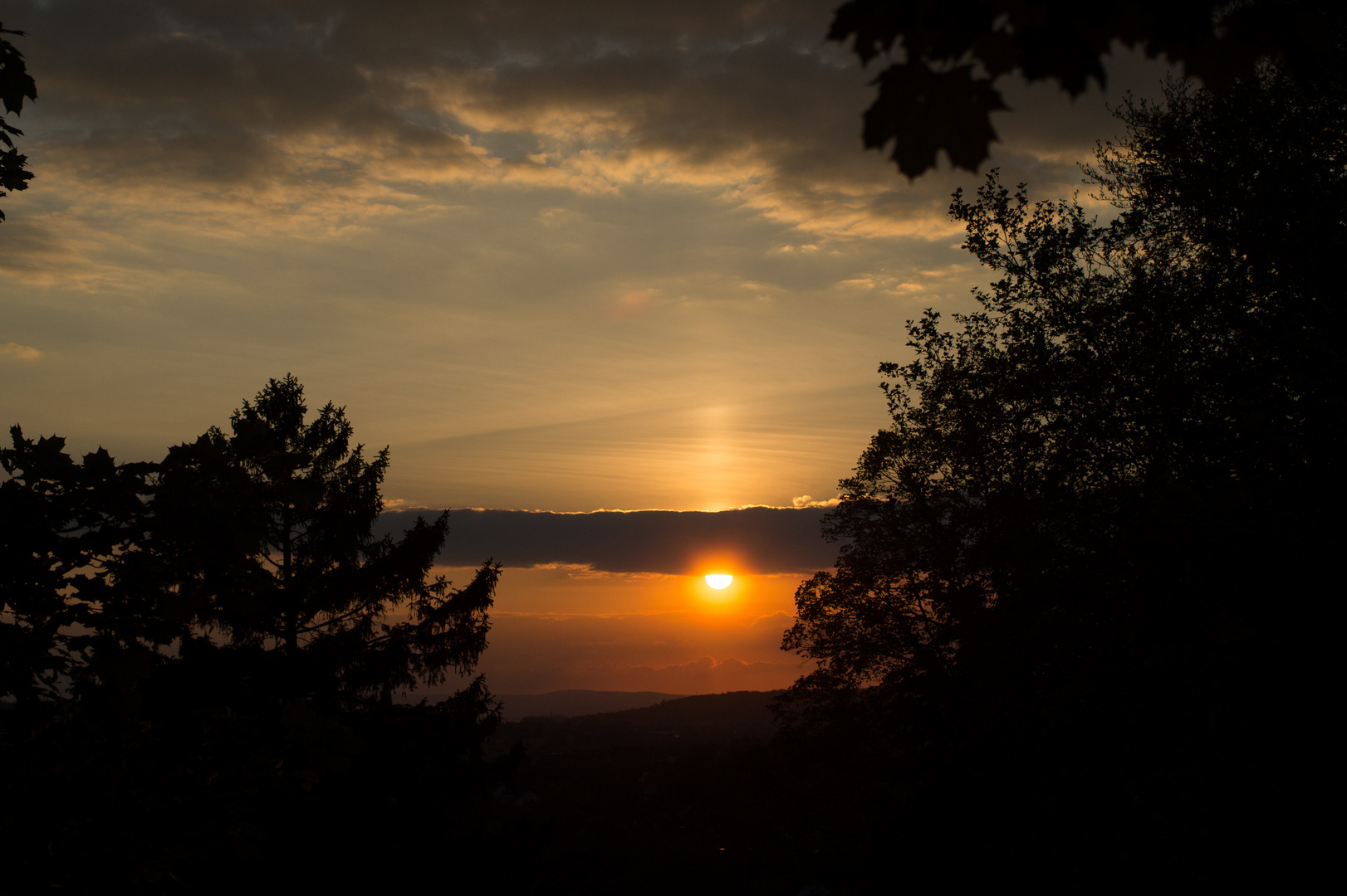 Sonnenuntergang über Hildesheim