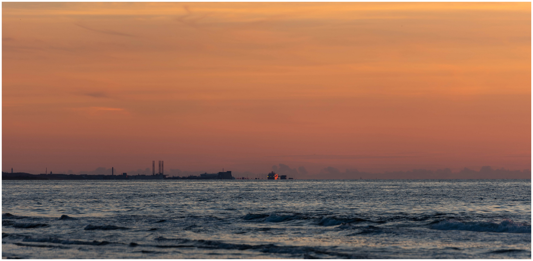 Sonnenuntergang über Hirtshals