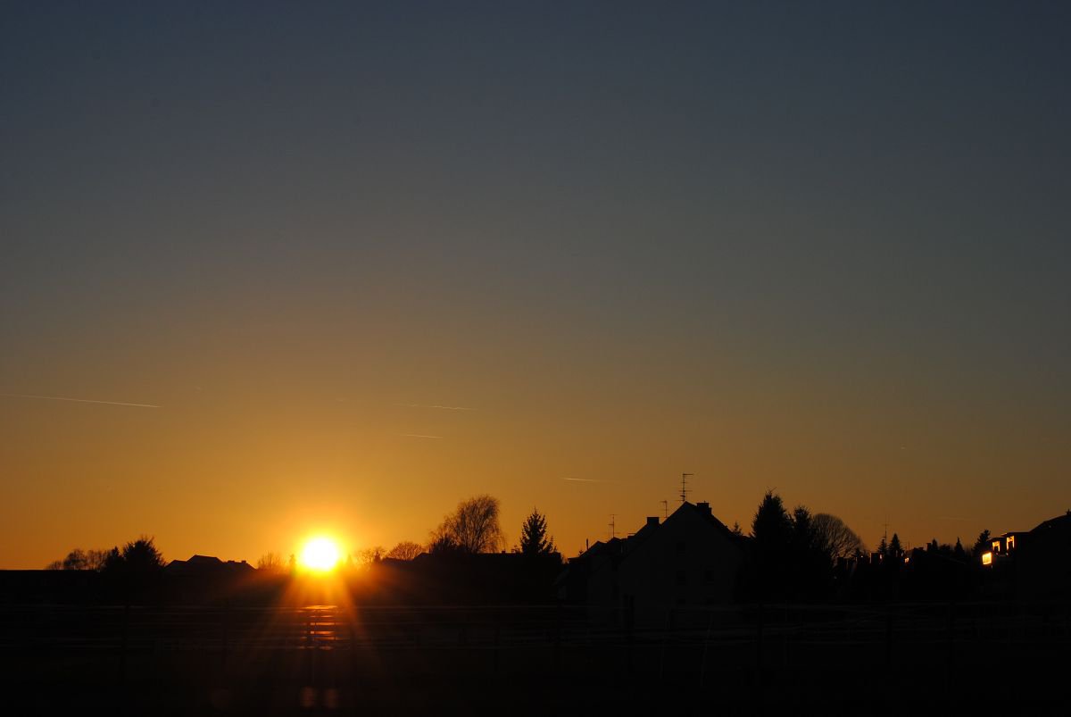 Sonnenuntergang über Höntrop