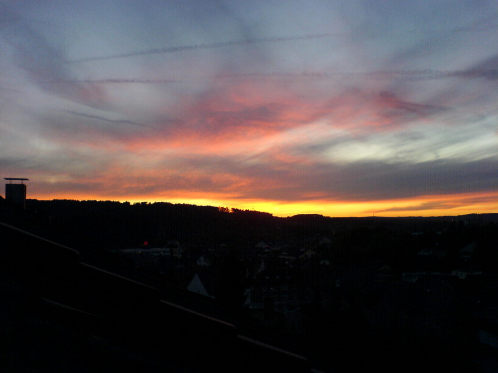 Sonnenuntergang über Hohenlimburg