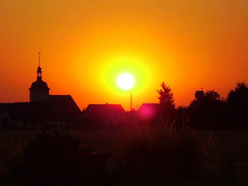 Sonnenuntergang über Horno