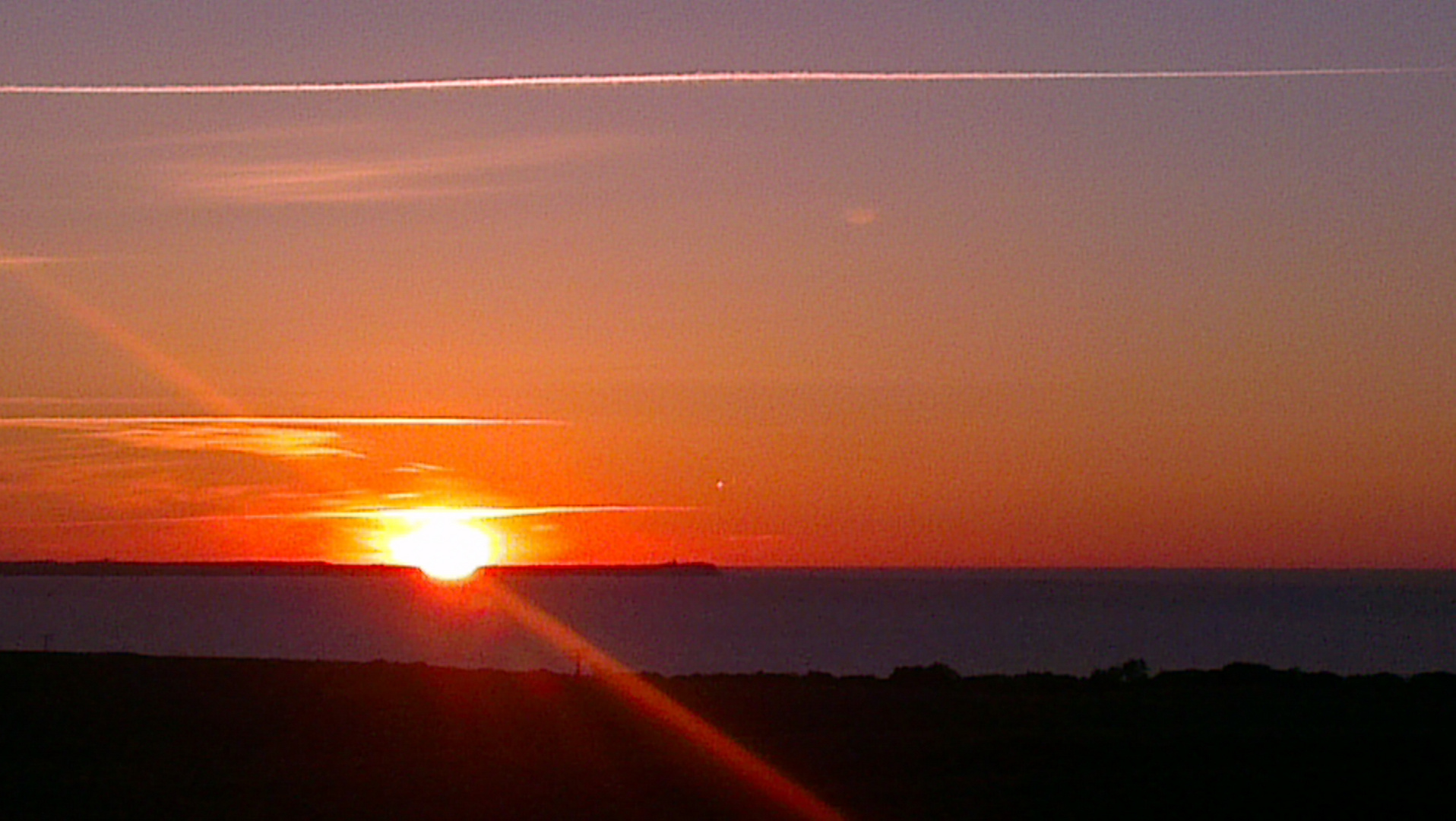 Sonnenuntergang über Kap Arcona