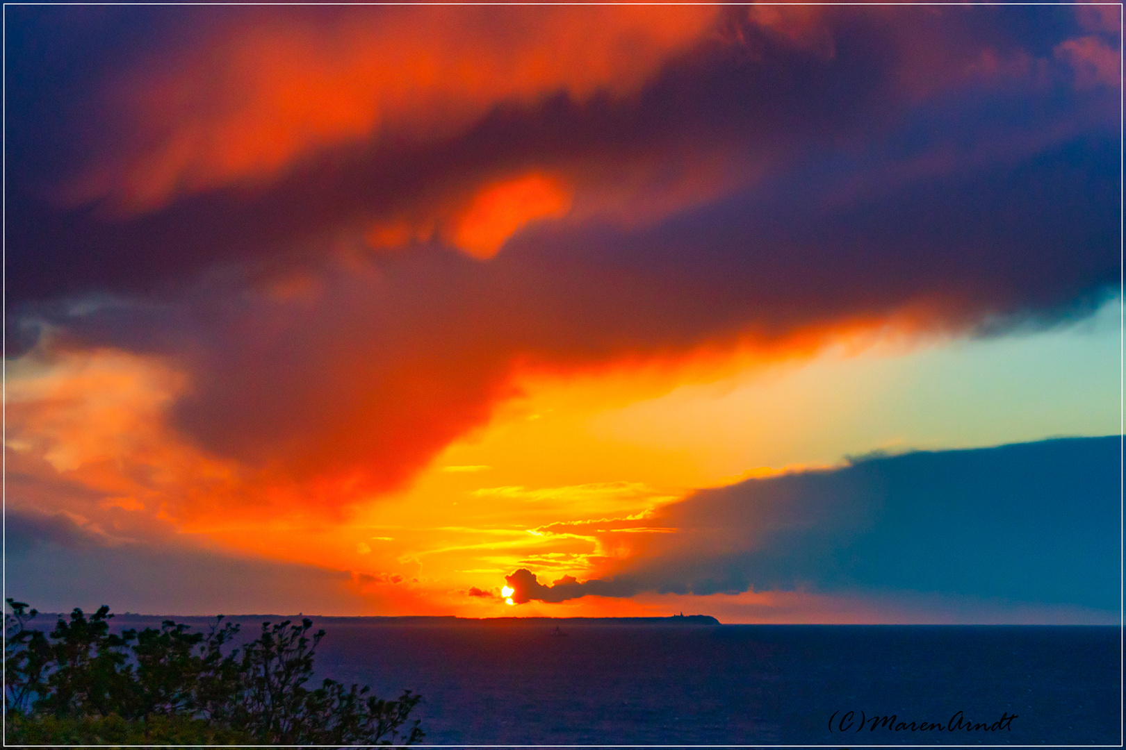 Sonnenuntergang über Kap Arkona