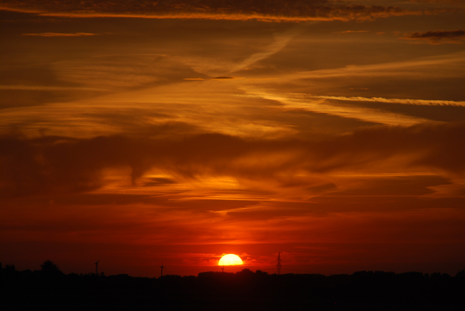 Sonnenuntergang über Kempen