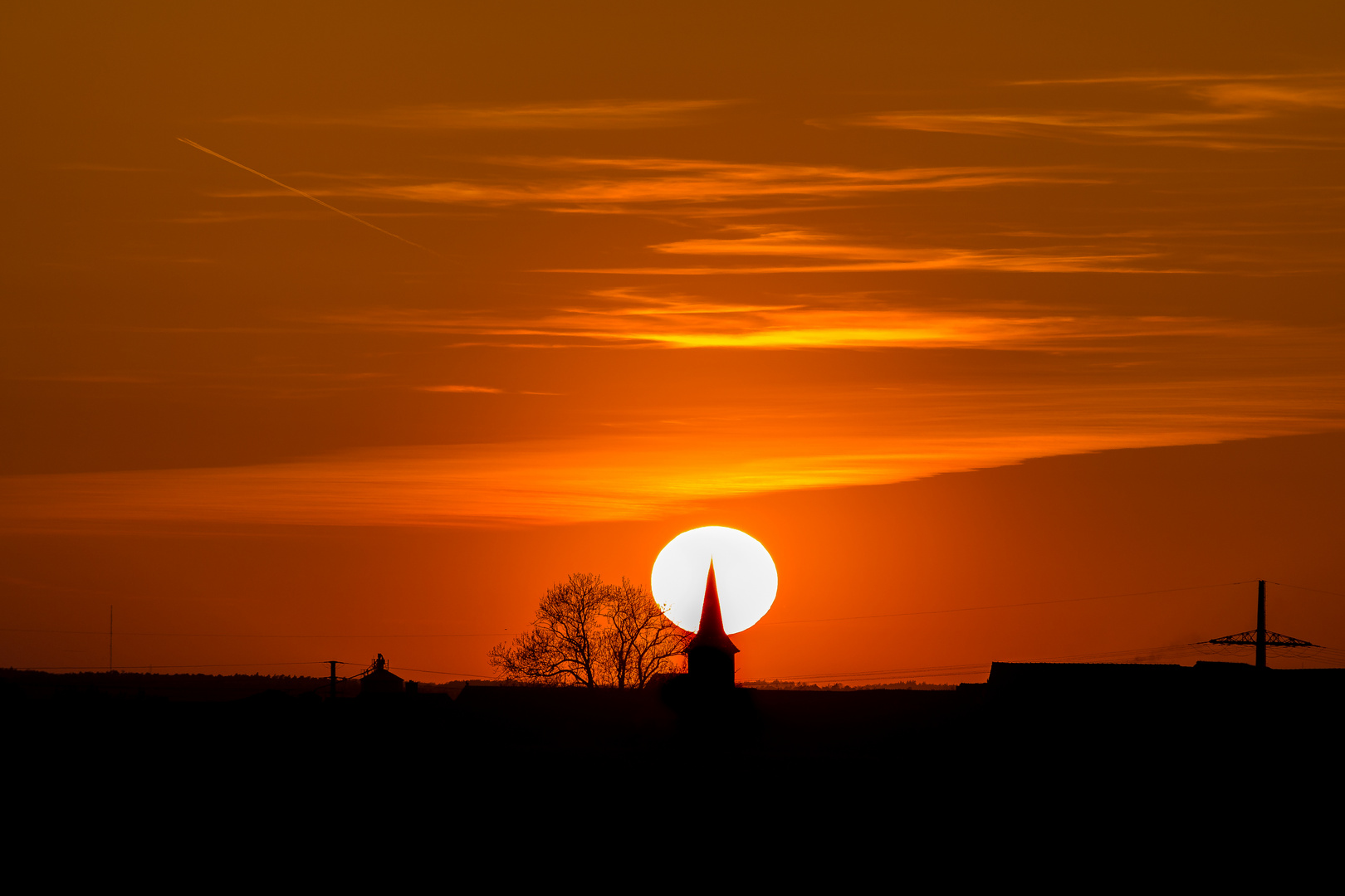 Sonnenuntergang über Ketteldorf