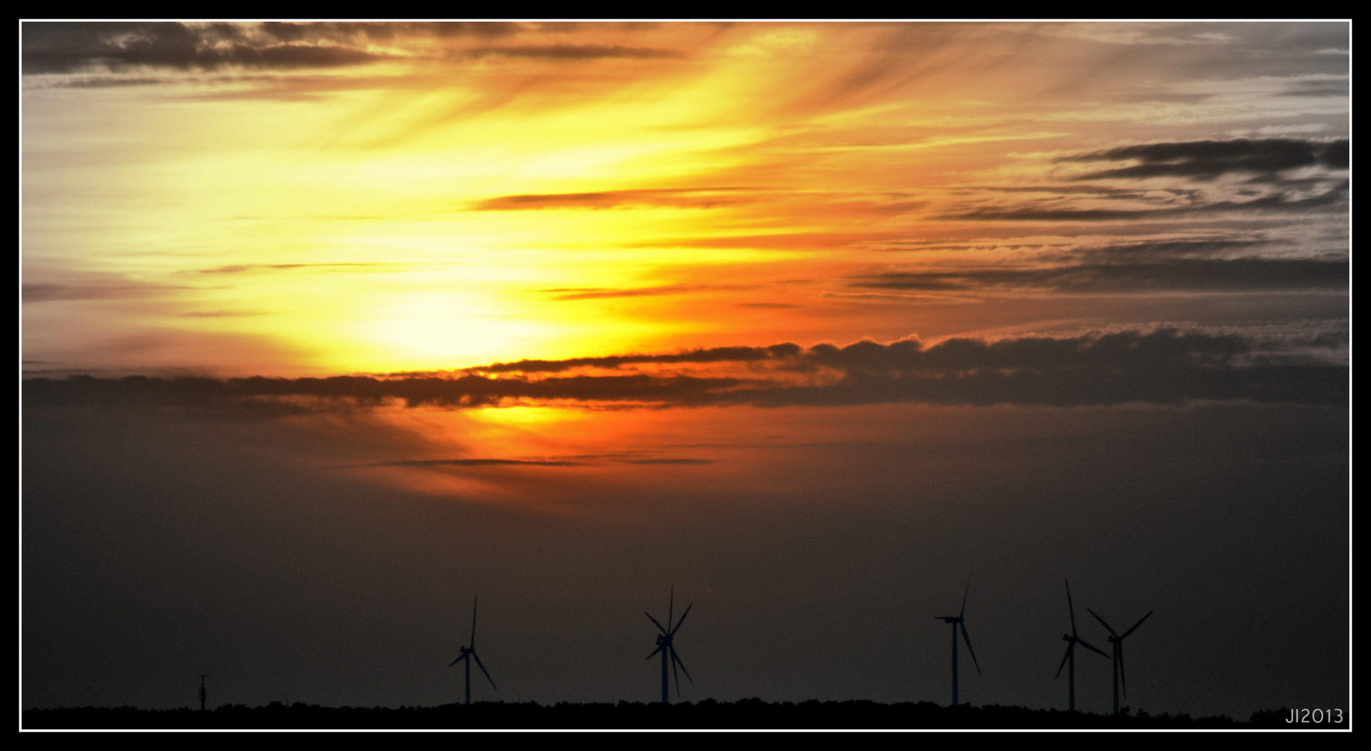 Sonnenuntergang über Klettwitz