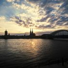 Sonnenuntergang über Köln