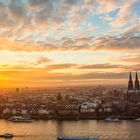 Sonnenuntergang über Köln