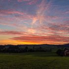 Sonnenuntergang über Köstendorf