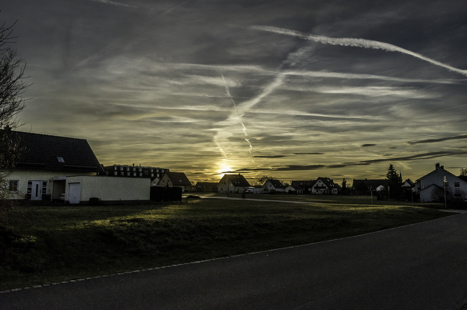 Sonnenuntergang über Kötschlitz