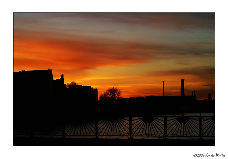 Sonnenuntergang über Kreuzberg