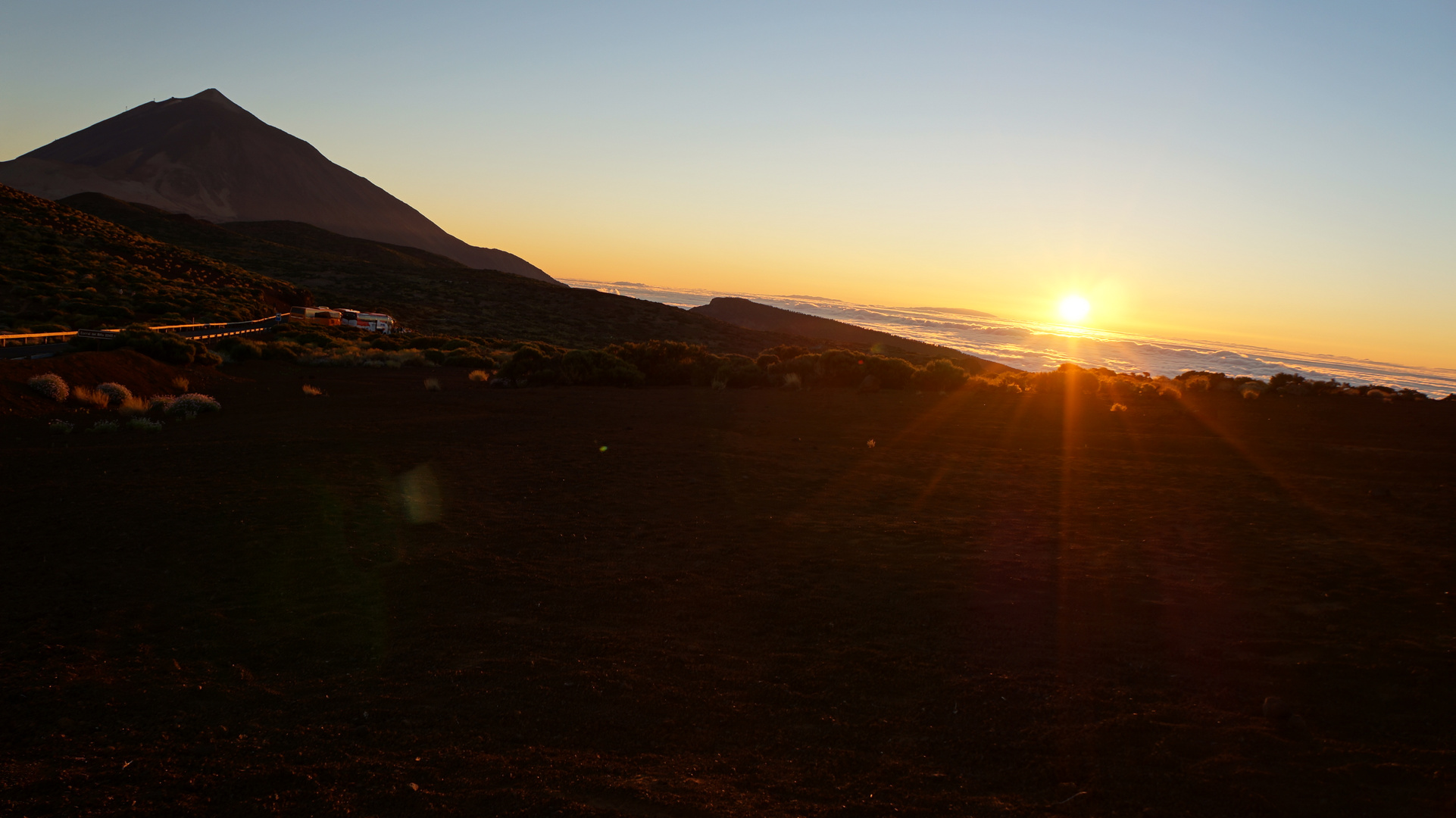 Sonnenuntergang über La Palma