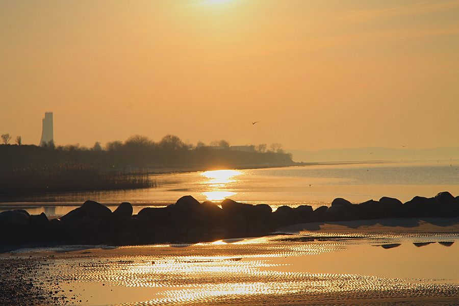 Sonnenuntergang über Laboe