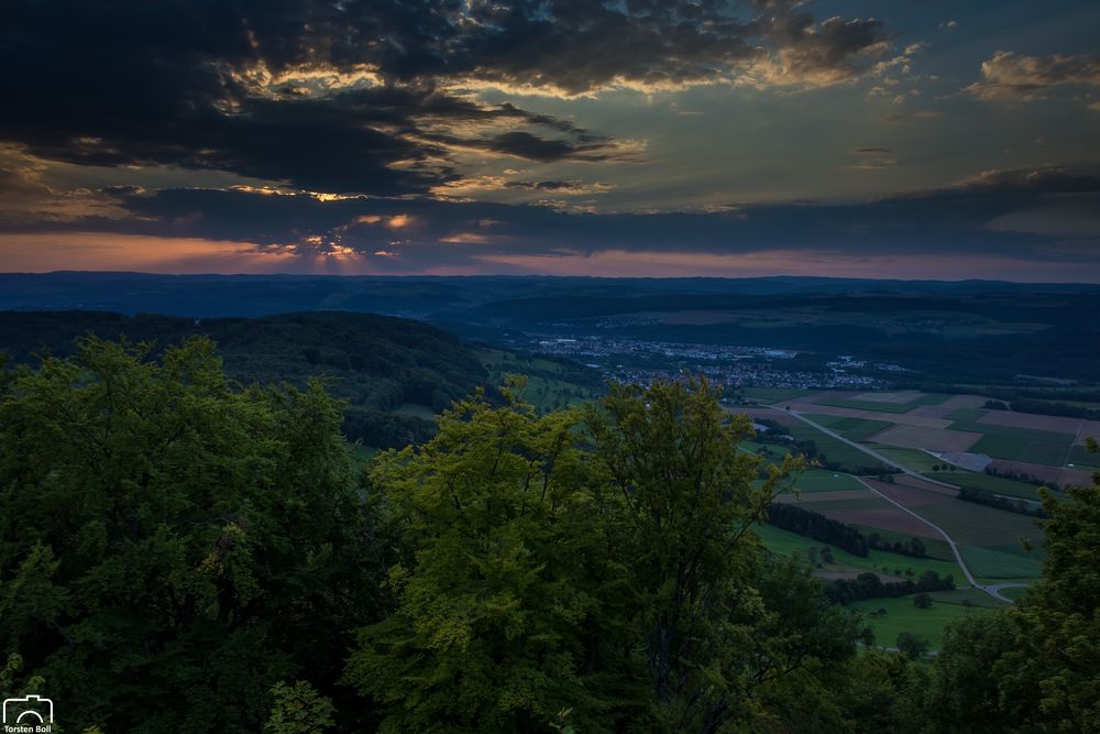 Sonnenuntergang über Lauchringen