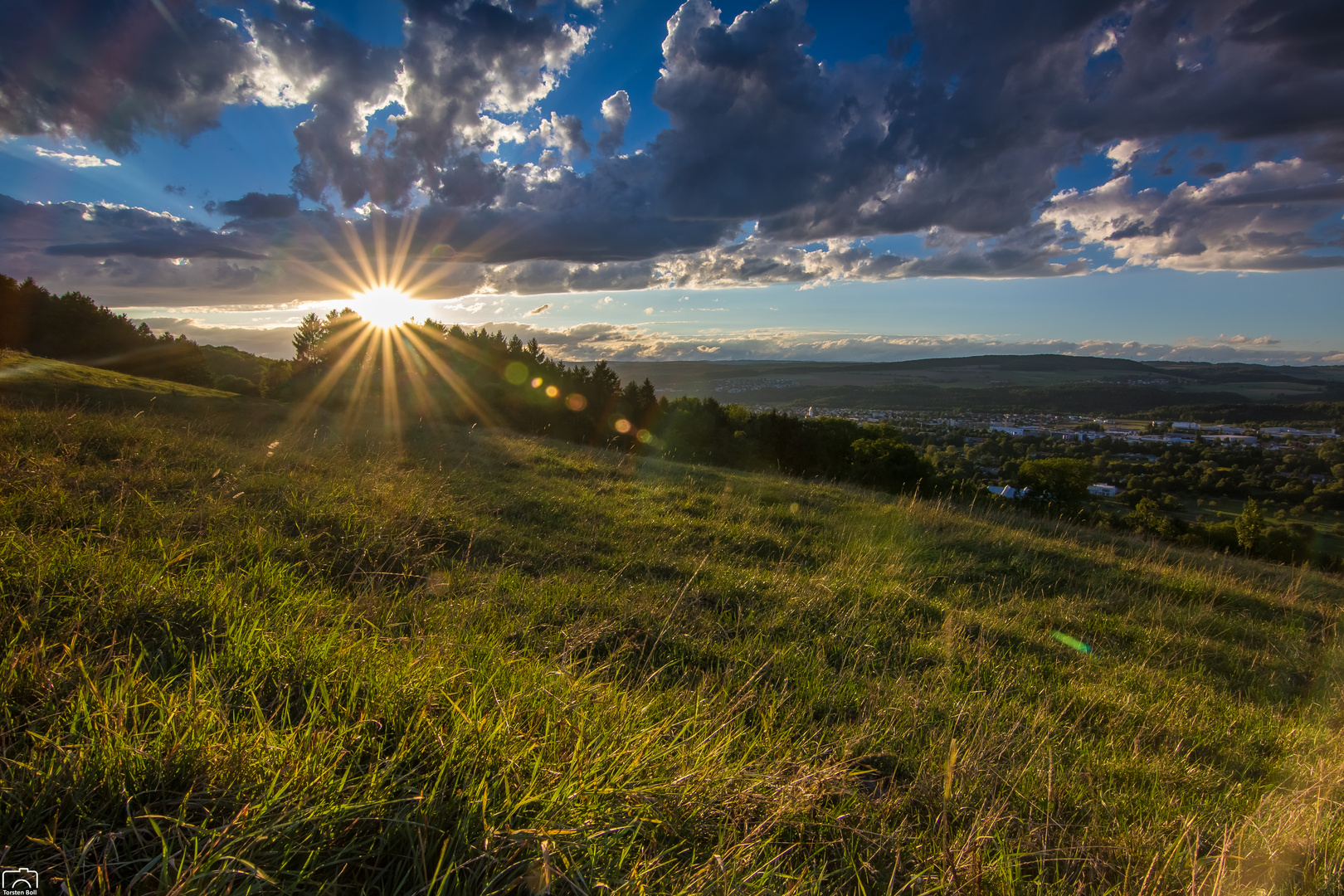 Sonnenuntergang über Lauchringen