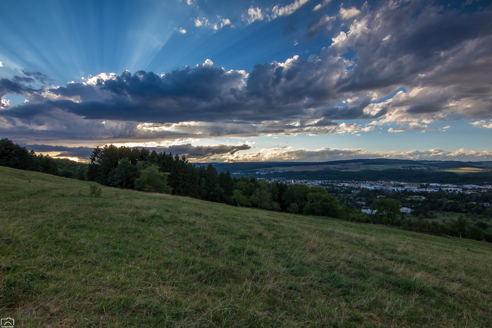 Sonnenuntergang über Lauchringen