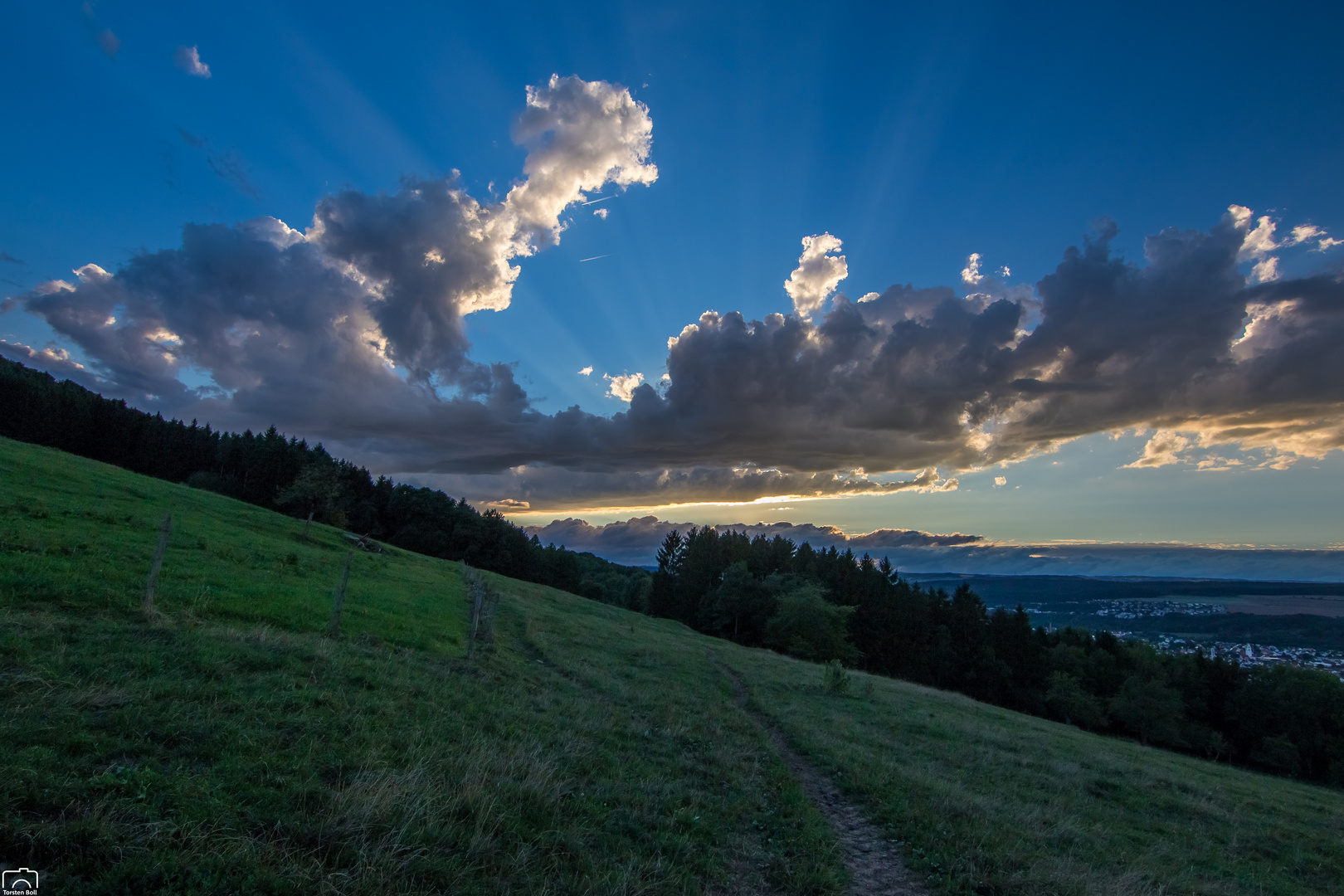 Sonnenuntergang über Lauchringen